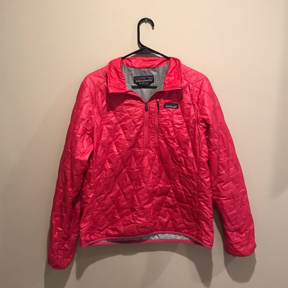 Pink Patagonia Windbreaker Quarter Zip